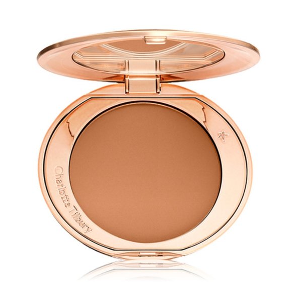 ✔️Charlotte Tilbury #4 DEEP Airbrush Flawless Finish Setting Powder ✨BNIB - Picture 1 of 5